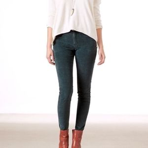 American Eagle Outfitters Emerald Green High Rise Corduroy Jeggings